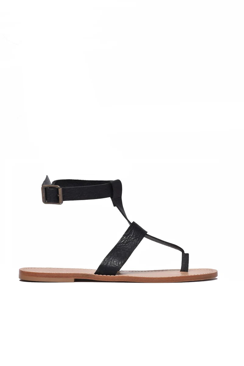 Post & Co Sandalo Infradito - Nero