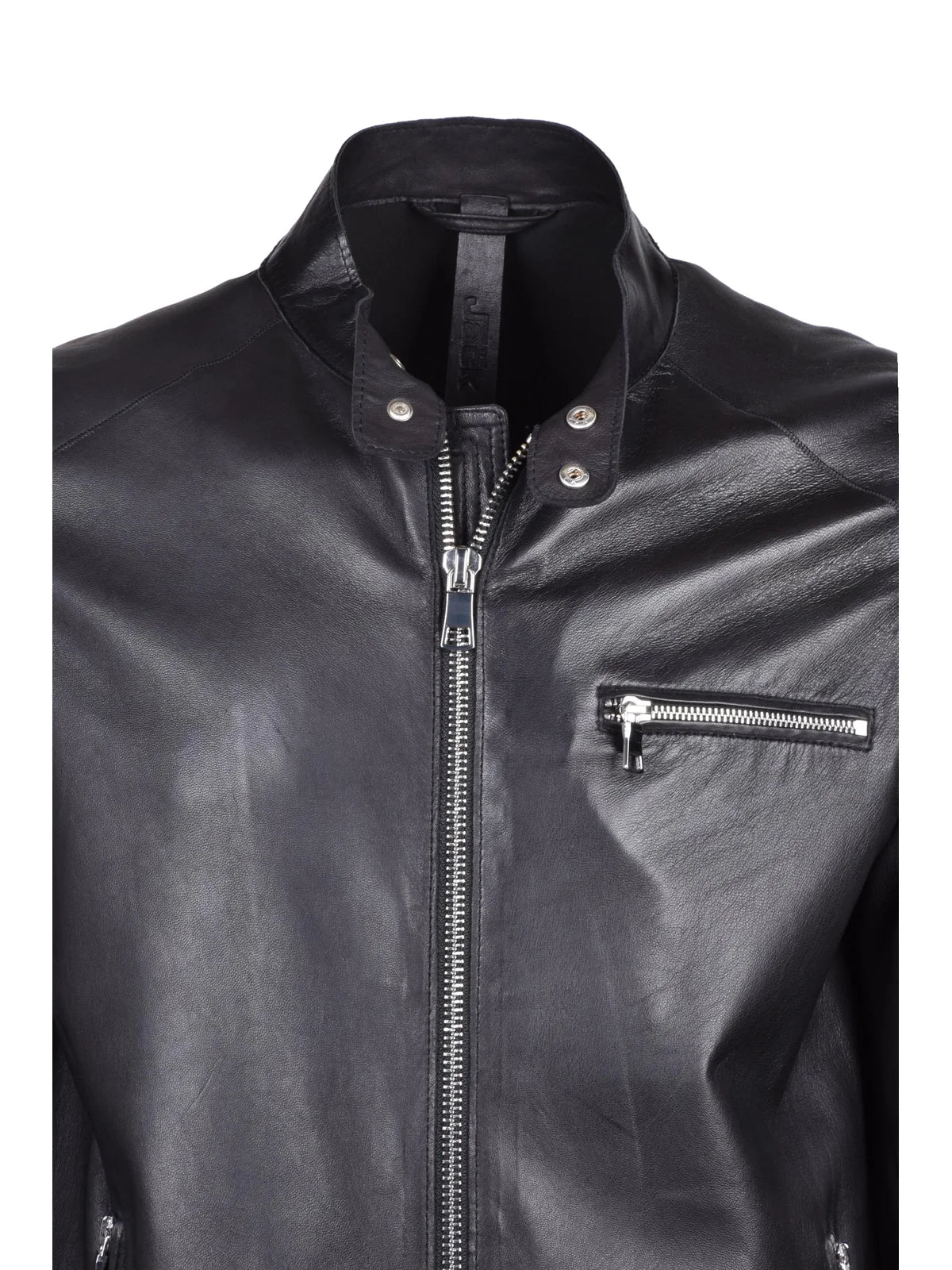 The Jack Leathers Giacca Pelle Bandit - Nero