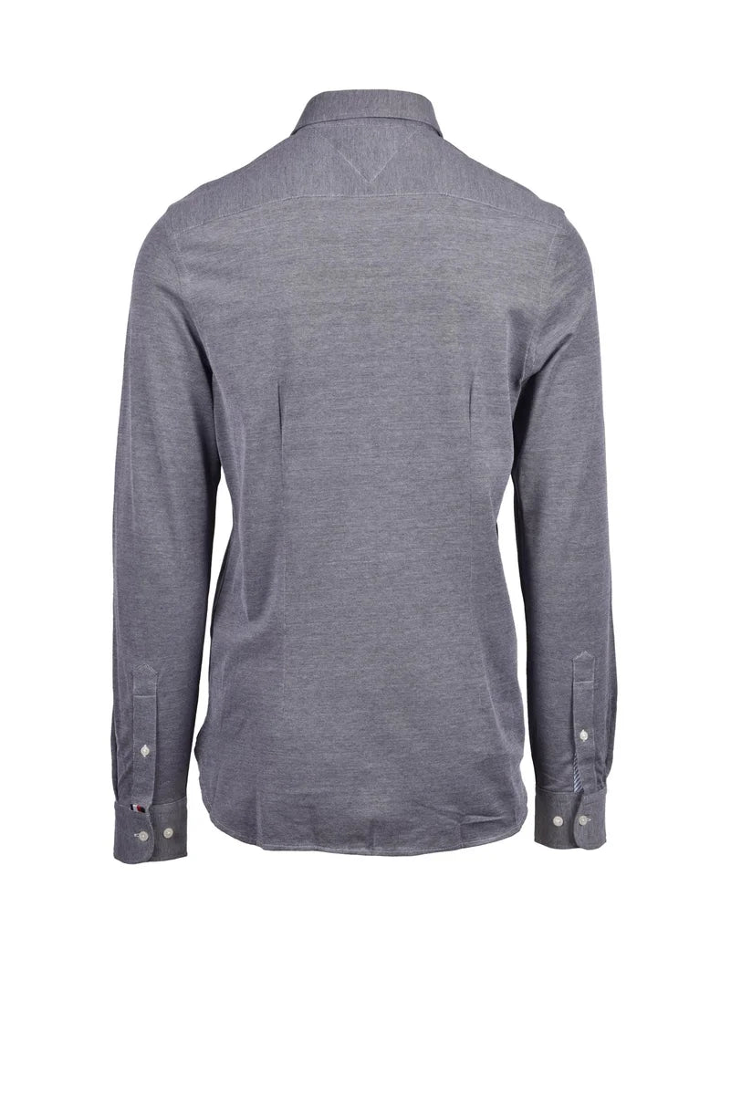 Tommy Hilfiger Camicia Slim Fit Knitted - Blu