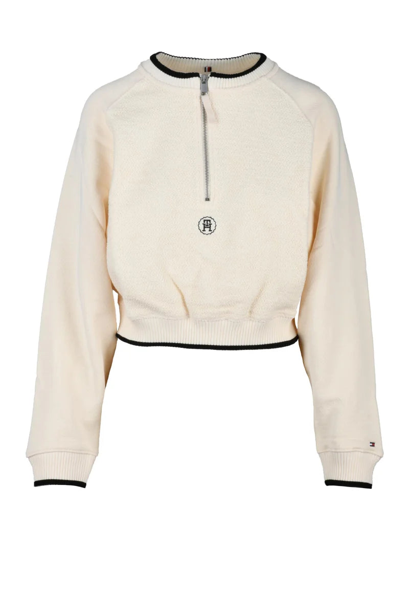 Tommy Hilfiger Felpa Corta - Cream