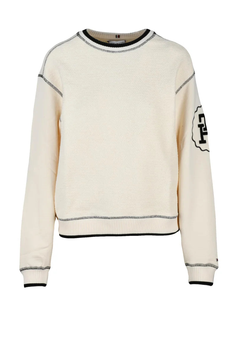 Tommy Hilfiger Felpa Corta - Cream