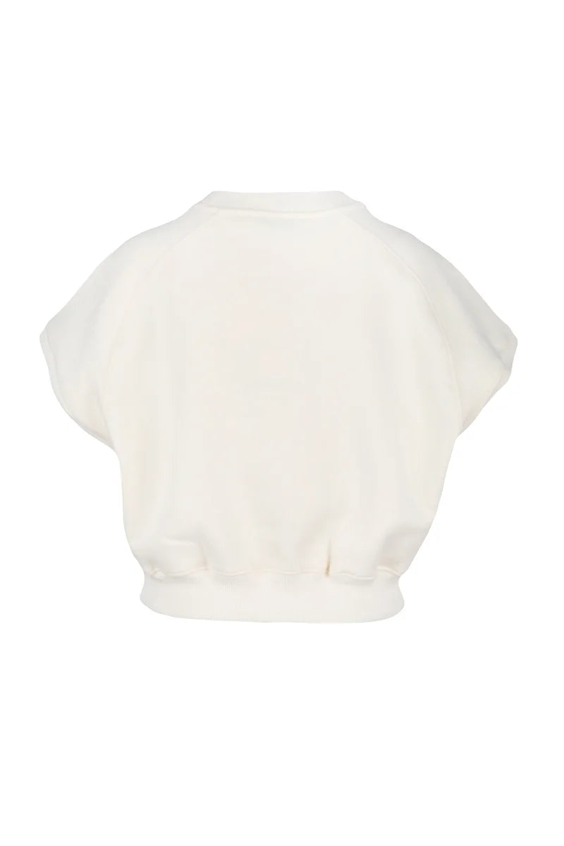 Tommy Hilfiger Felpa Corta Raglan - Cream