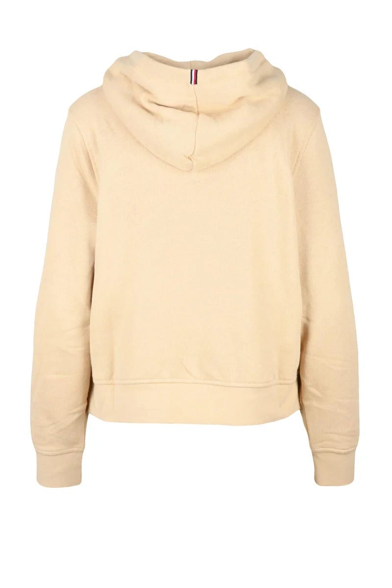 Tommy Hilfiger Felpa Corta Cappuccio - Beige
