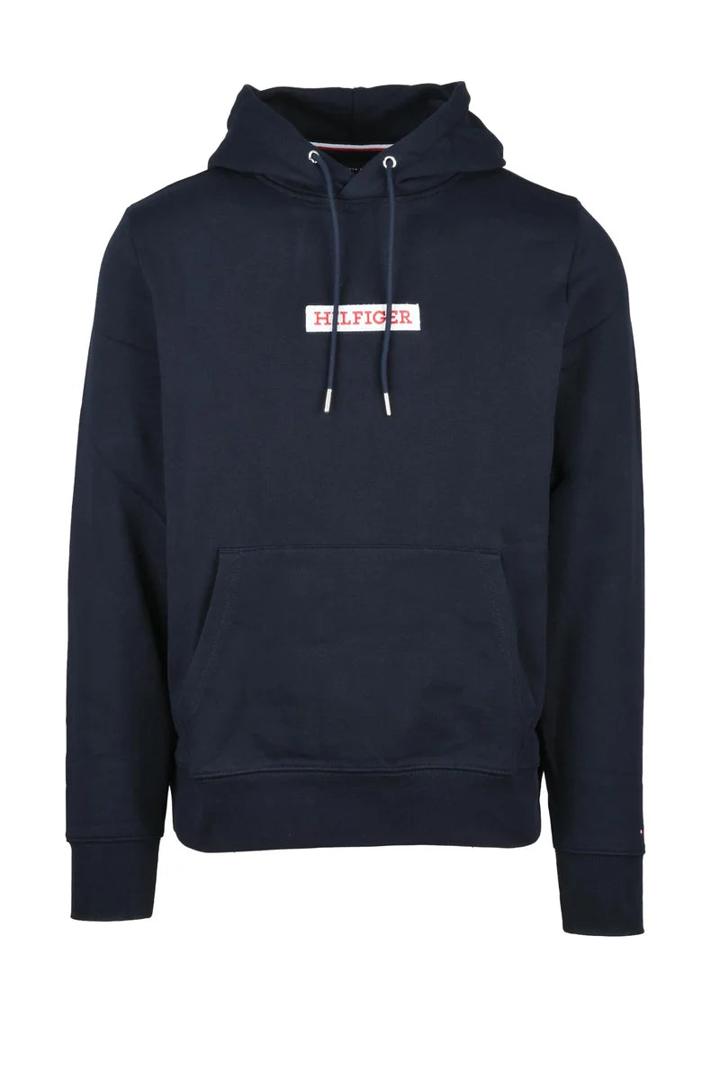 Tommy Hilfiger Felpa con Cappuccio - Blu