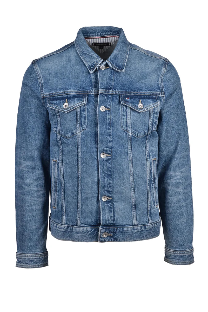 Tommy Hilfiger Giubbotto Denim Uomo - Celeste