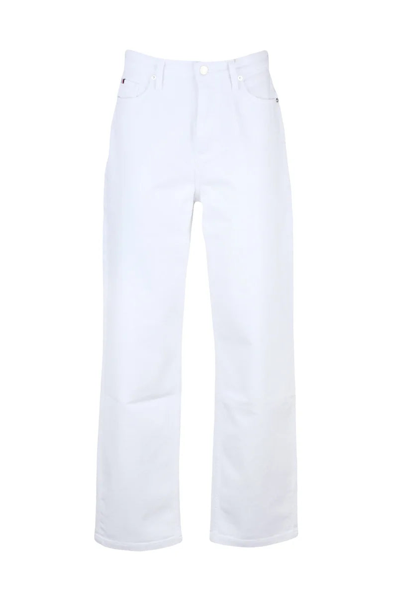 Tommy Hilfiger Jeans Donna Relaxed Straight - Bianco