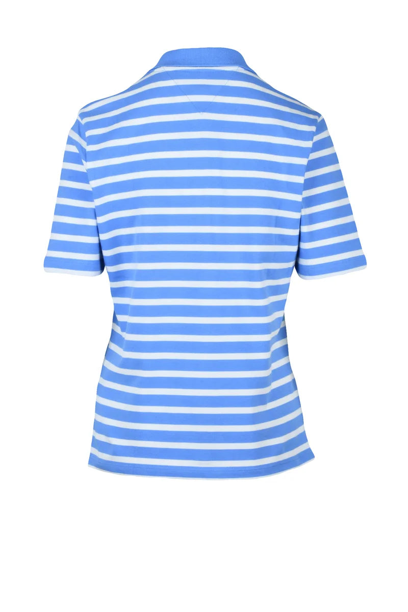 Tommy Hilfiger Polo Donna - Bianco/Celeste