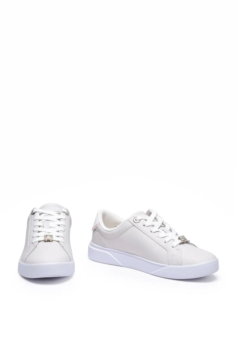 Tommy Hilfiger Golden HW Court Sneakers Donna - Bianco