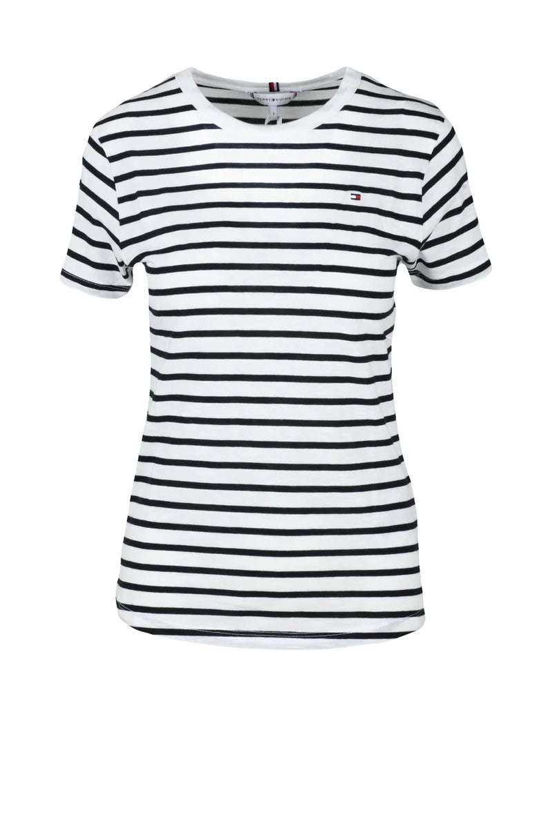 Tommy Hilfiger T-shirt Cotone - Bianco/Blu