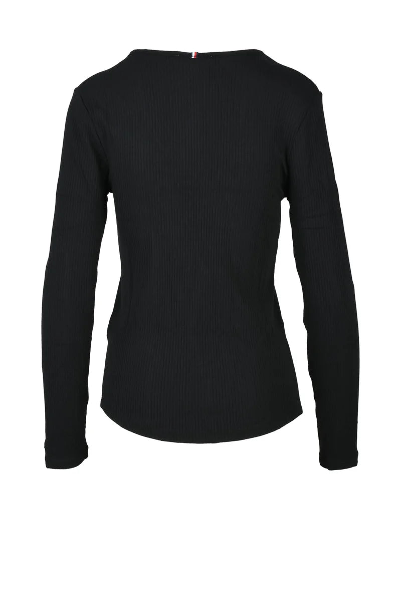 Tommy Hilfiger T-shirt Viscosa Stretch - Nero