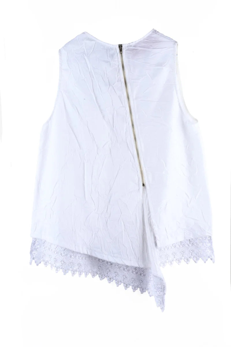 Virginia Bizzi Blusa Asimmetrica - Bianco