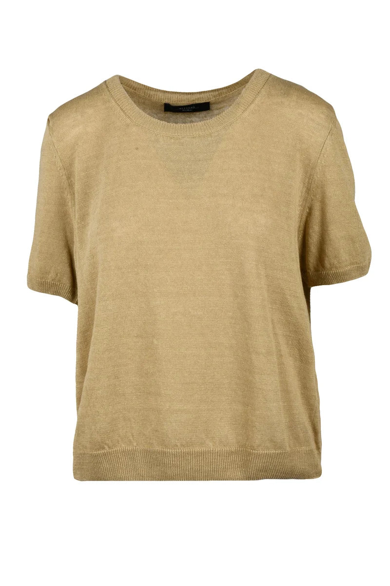 Weekend Max Mara Maglia in Lino - Nero