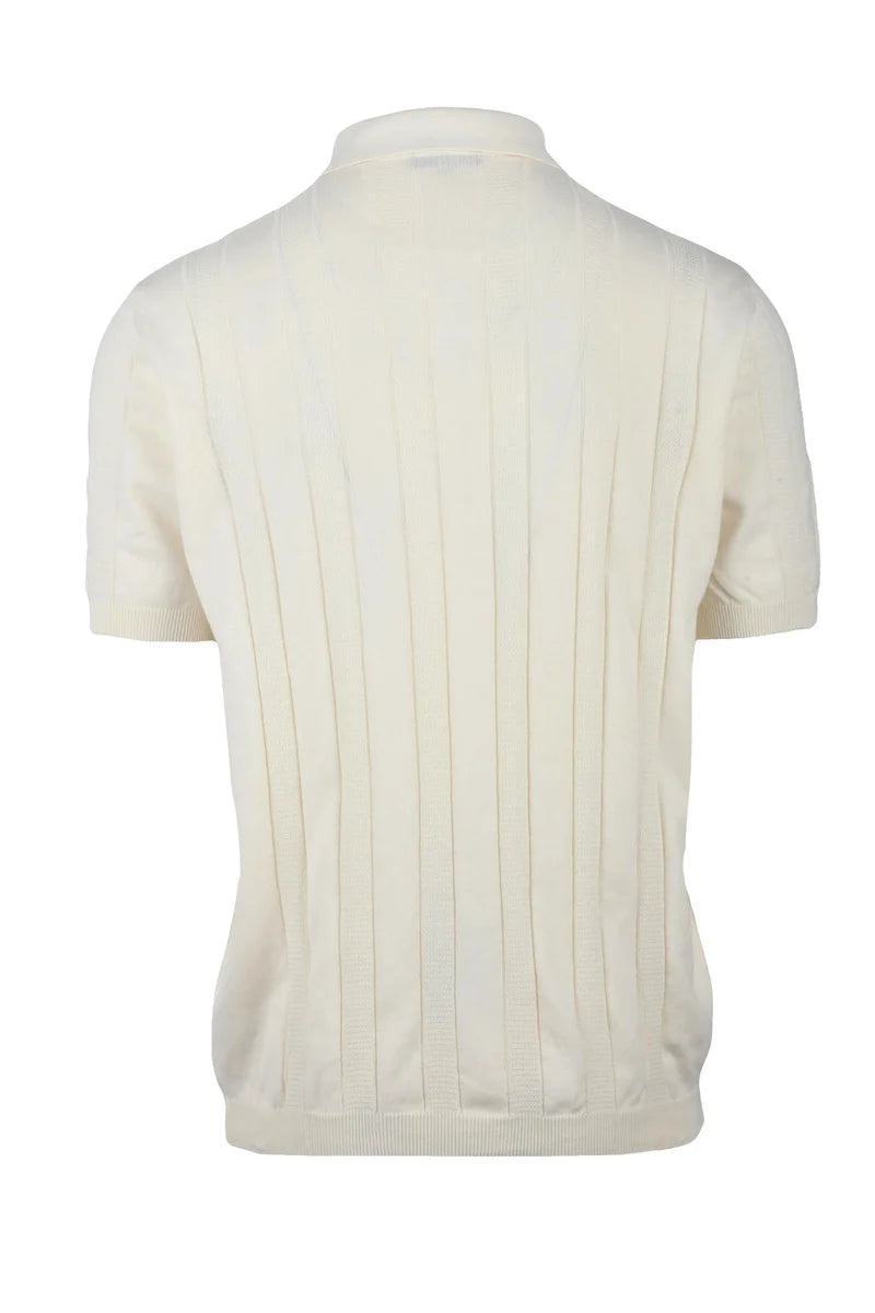 Wool & Co Polo in Maglia - Celeste