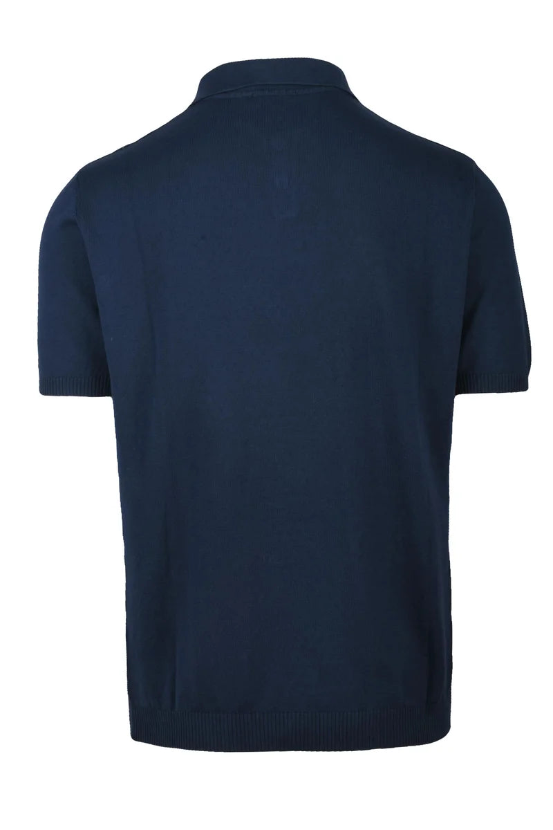 Wool & Co Polo in Maglia - Blu