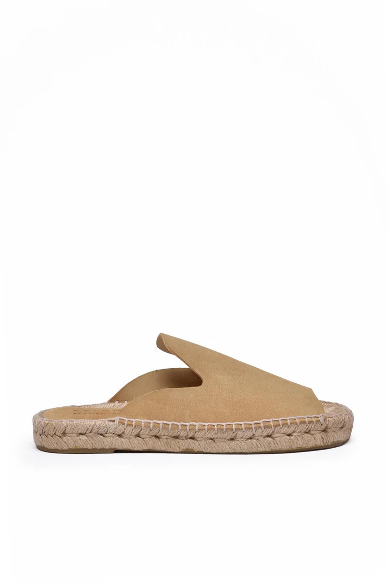 Palomitas By P.barcelo Sandalo Ciabatta Suede - Beige