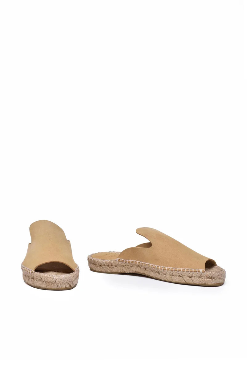 Palomitas By P.barcelo Sandalo Ciabatta Suede - Beige
