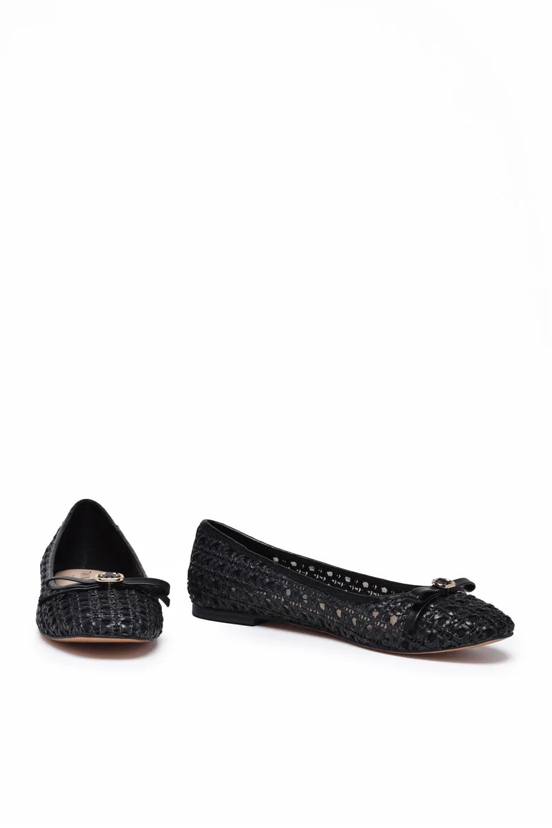 Twinset Rubber Ballerina - Black