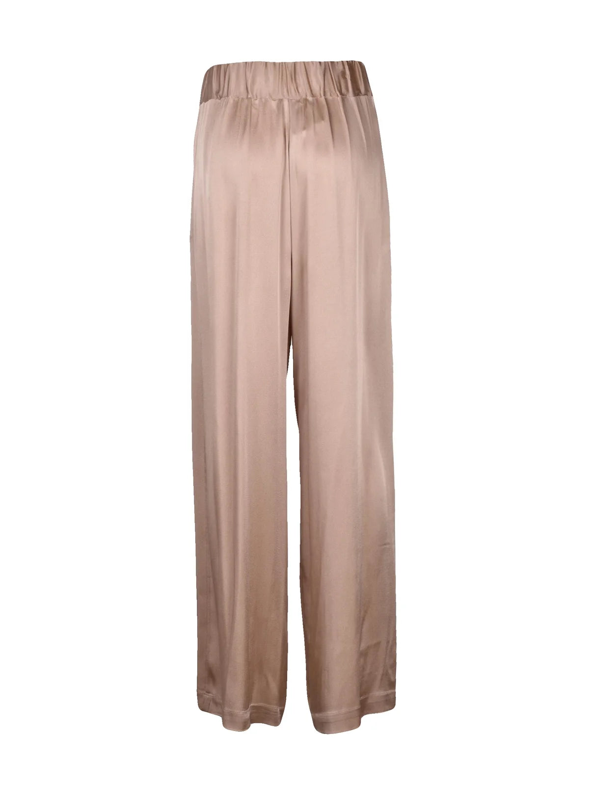 Semicouture Pantalone Palazzo Acetato Seta - Beige