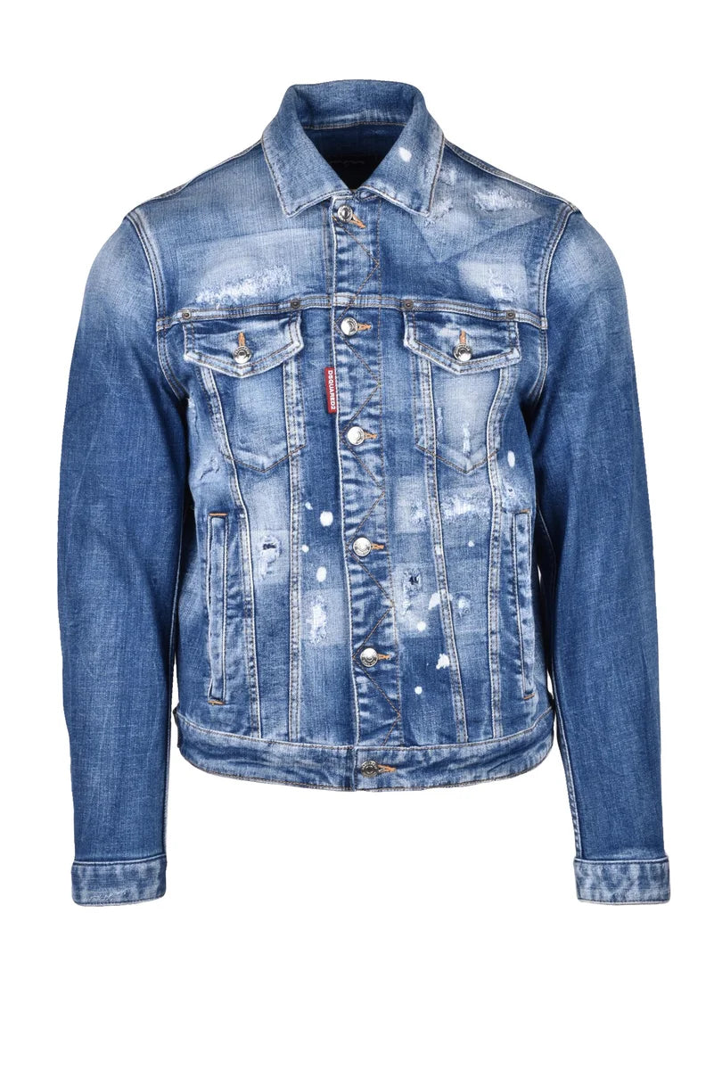 Dsquared2 Giubbotto in Denim - Blu