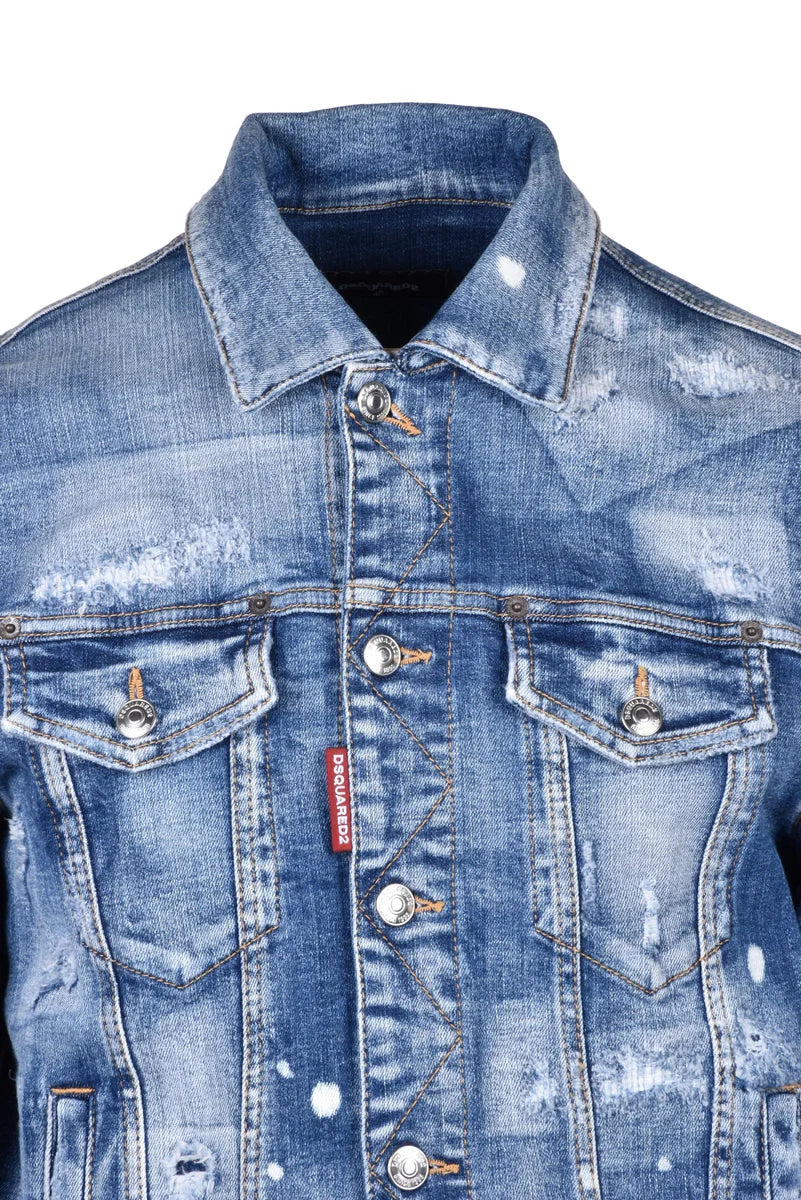 Dsquared2 Giubbotto in Denim - Blu