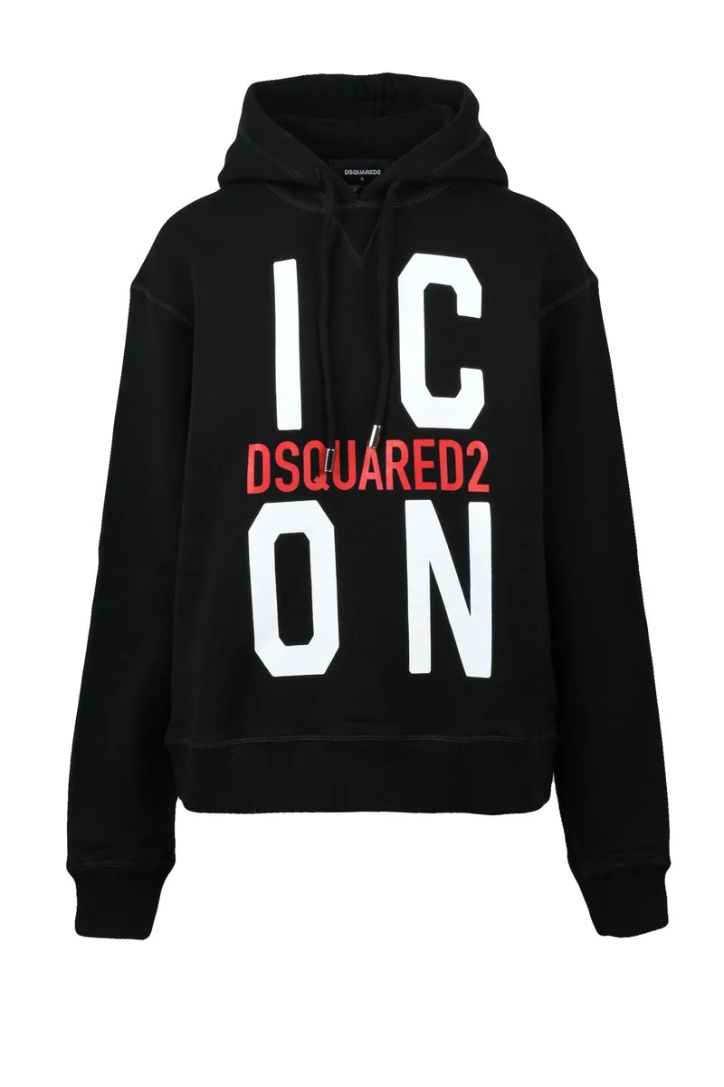 Dsquared2 Felpa con Cappuccio - Nero
