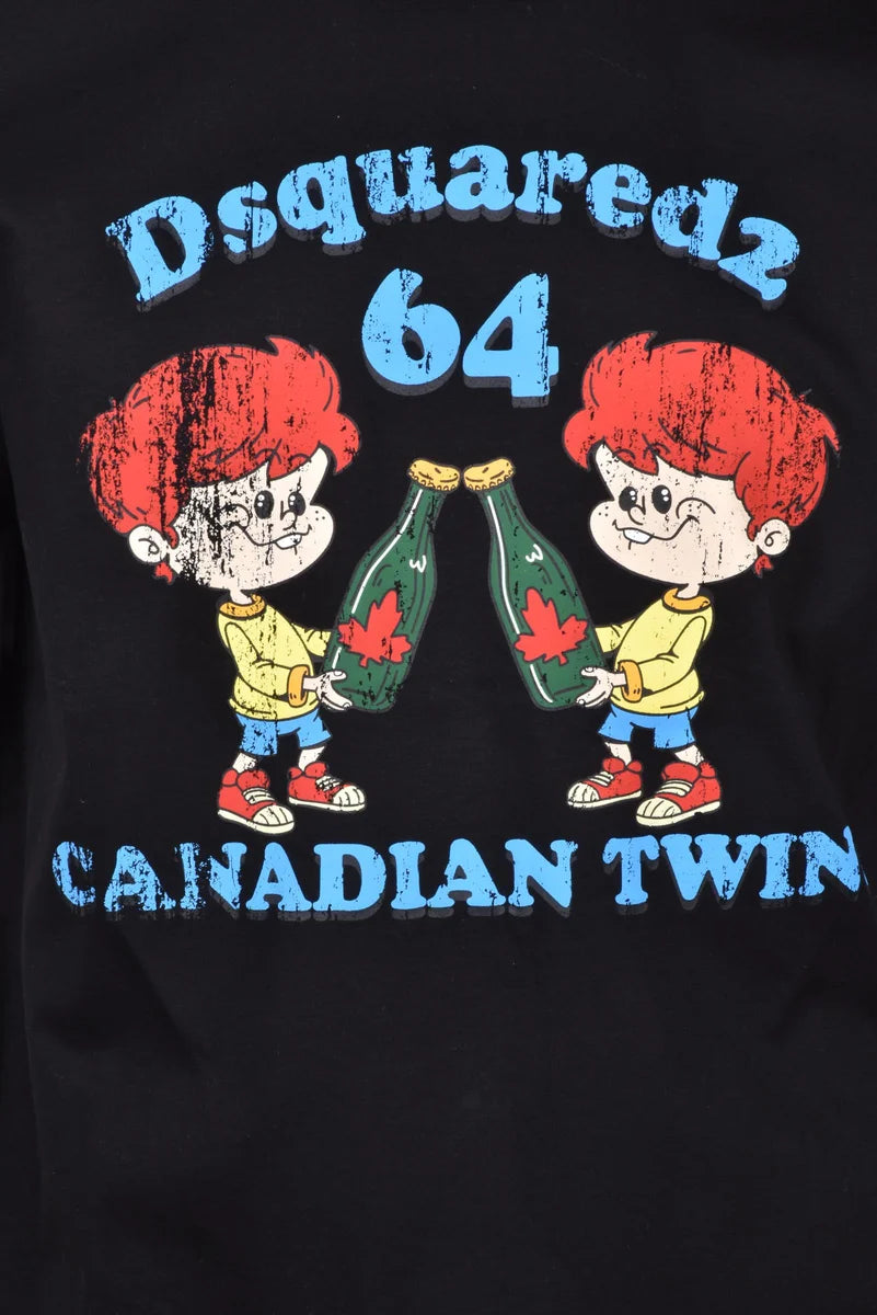 Dsquared2 T-shirt Girocollo - Nero