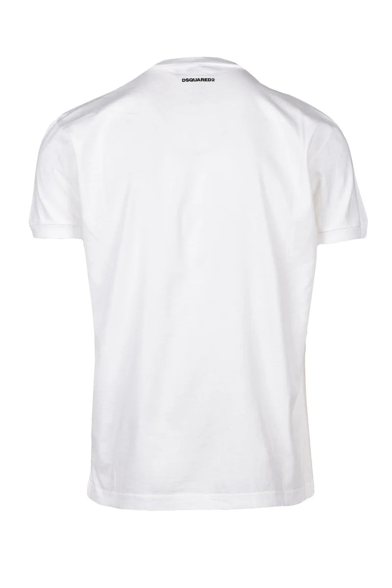 Dsquared2 T-shirt Cotone Bianca Uomo