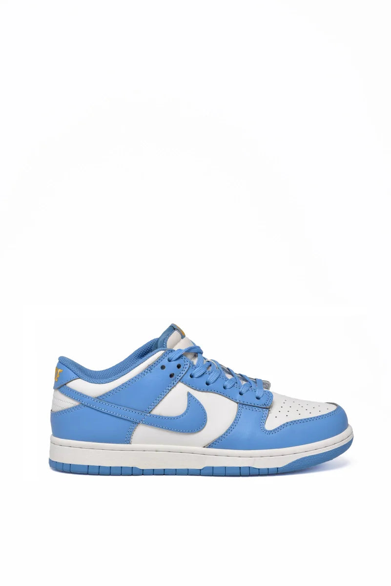 Nike Dunk Low Sneakers Pelle Bianco/Celeste
