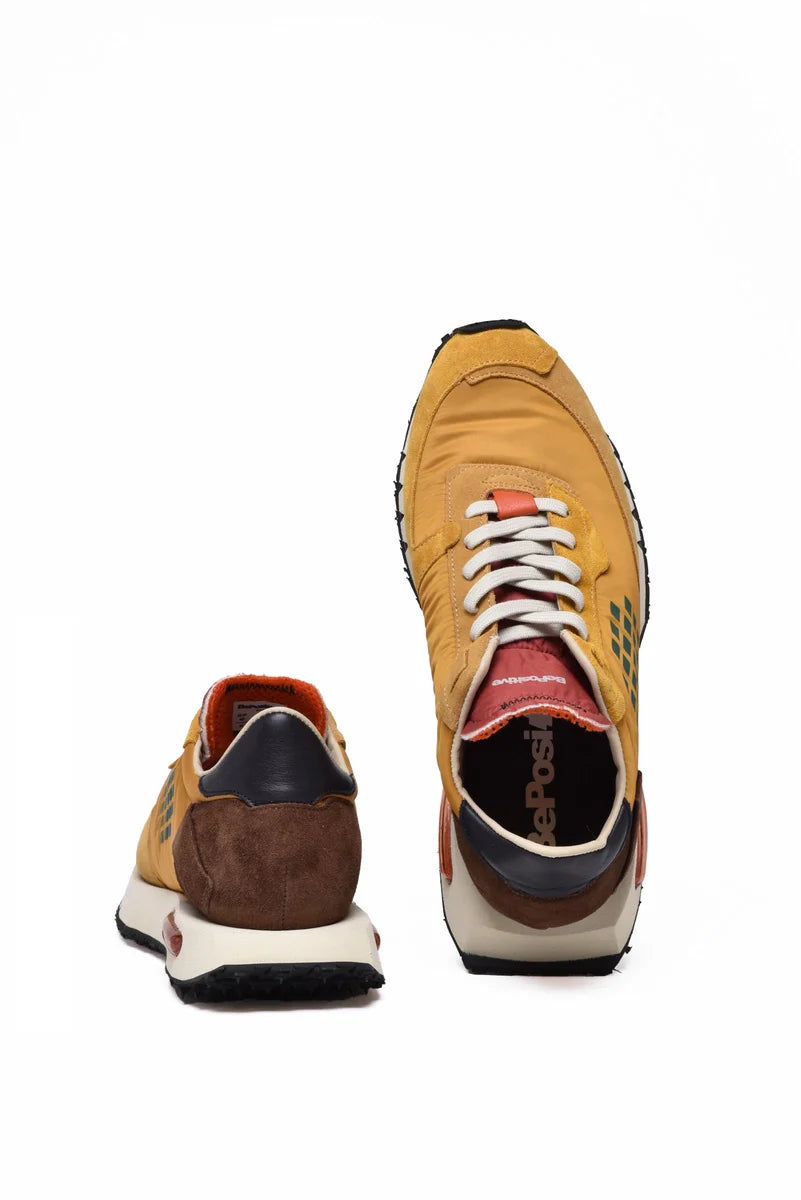 Be Positive Sneakers Space Race - Brown/Yellow
