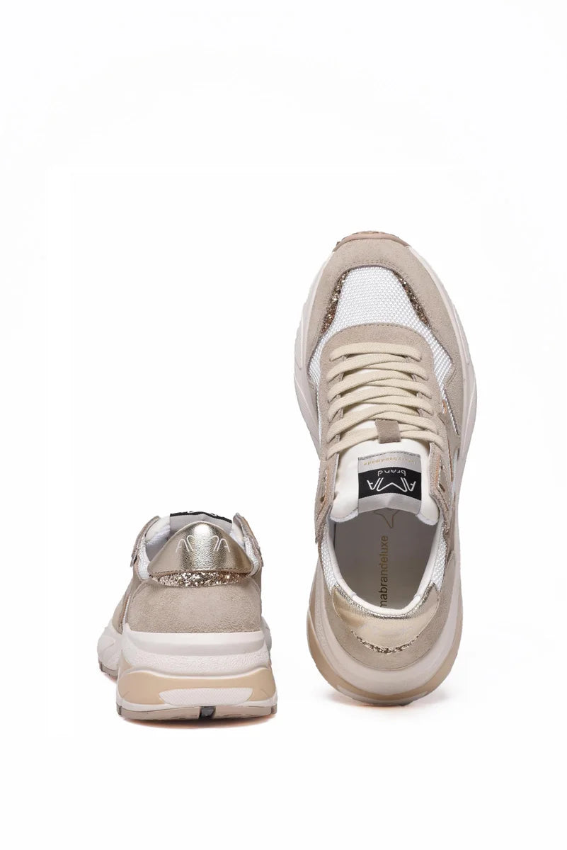 Ama Brand Sneakers Gomma - White/Taupe