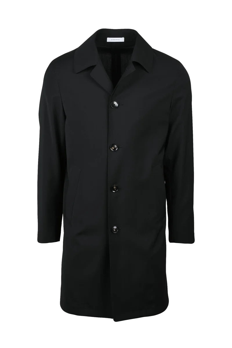 Alberto La Torre Soprabito Lana Vergine - Nero