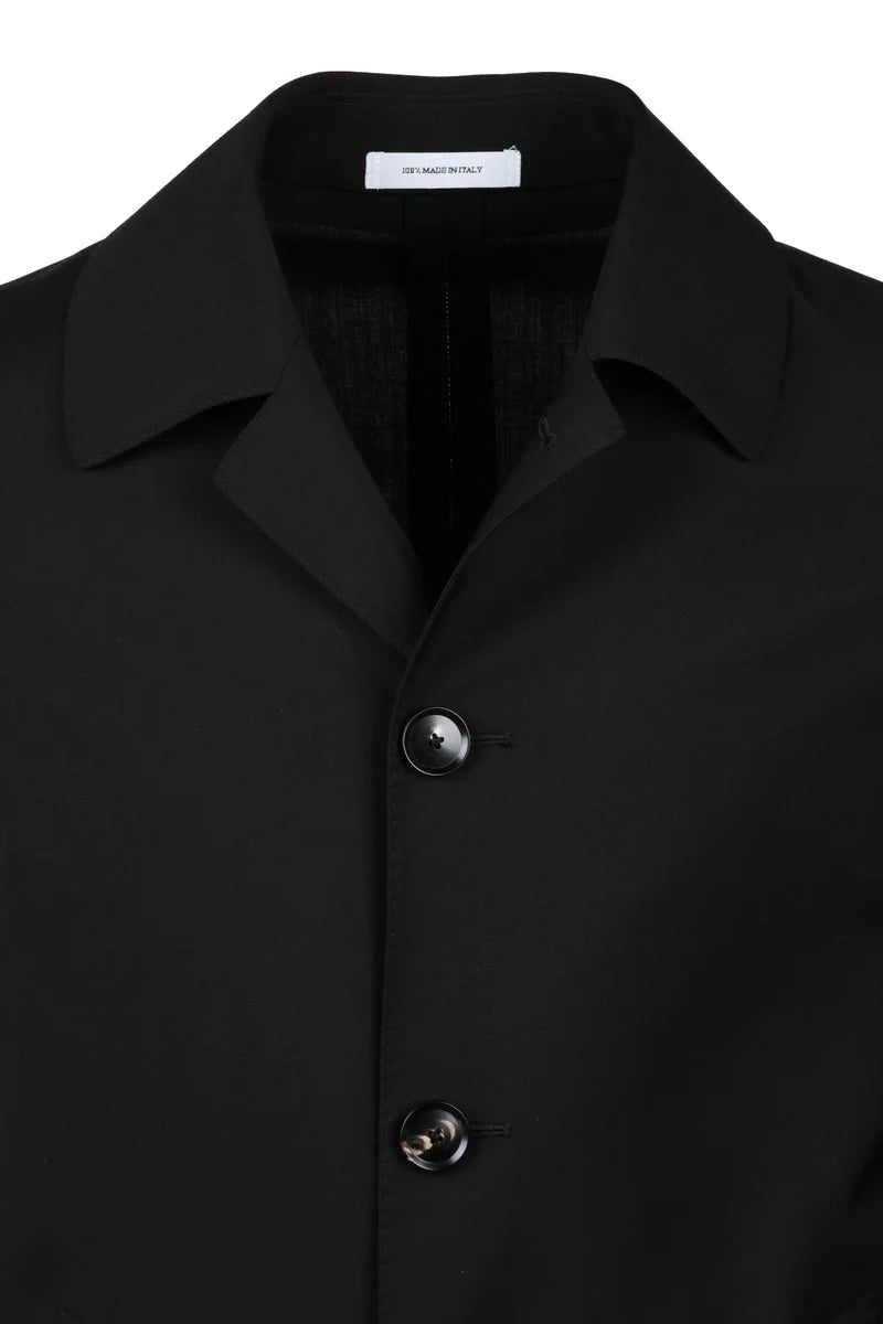 Alberto La Torre Soprabito Lana Vergine - Nero