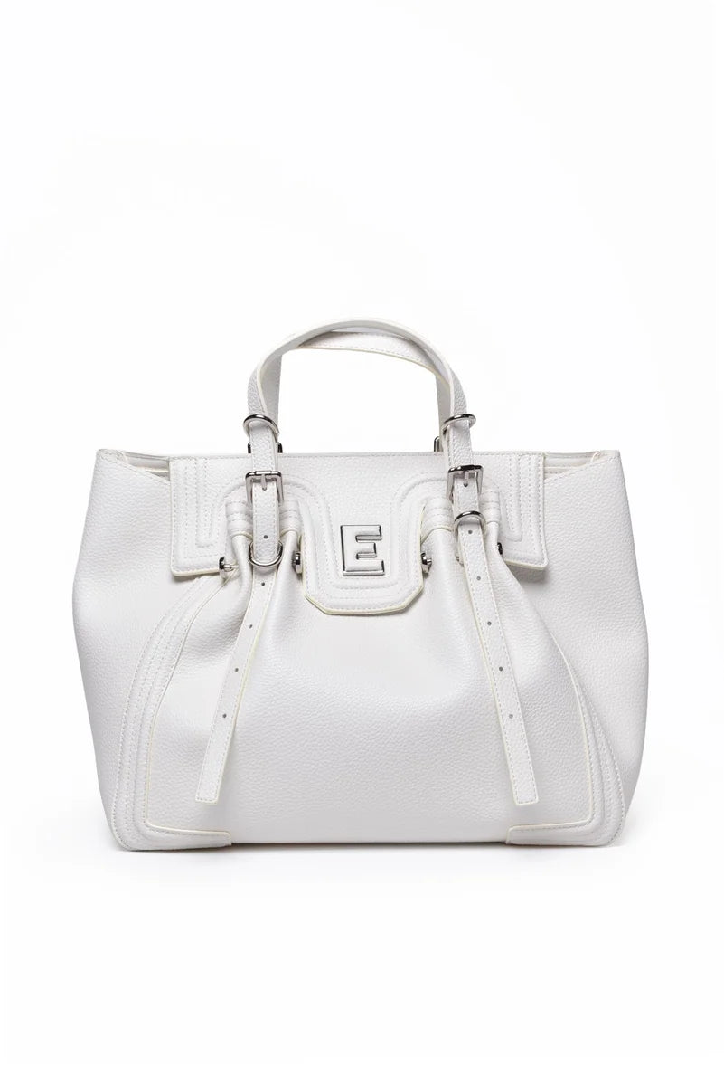 Ermanno Firenze Giovanna Small Tote Bag - White