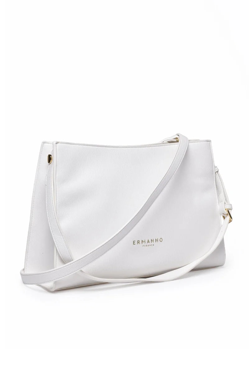 Ermanno Firenze Borsa A Spalla Hobo Teresa - Bianco