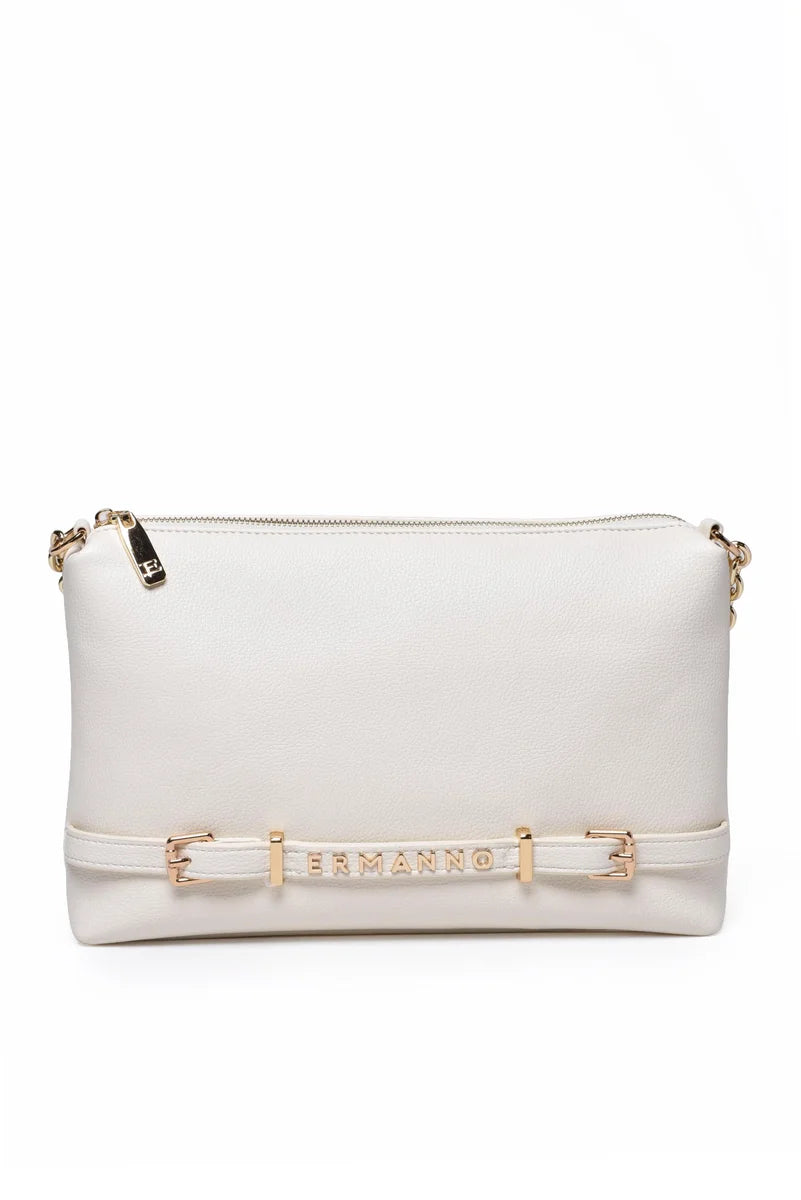 Ermanno Firenze Hobo True Borsa a Spalla - Bianco