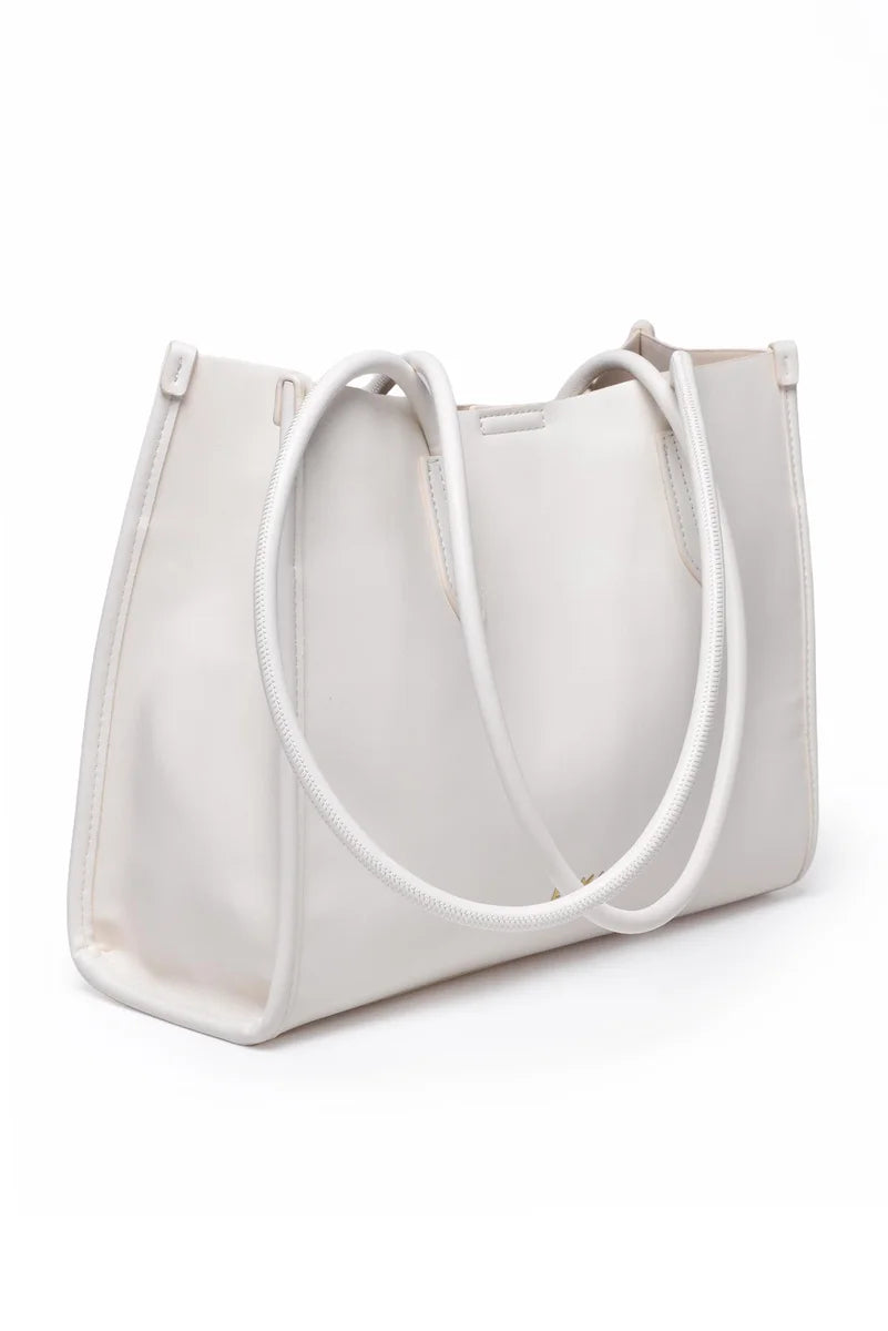 Ermanno Firenze Borsa a Spalla Tote Tiny - Bianco