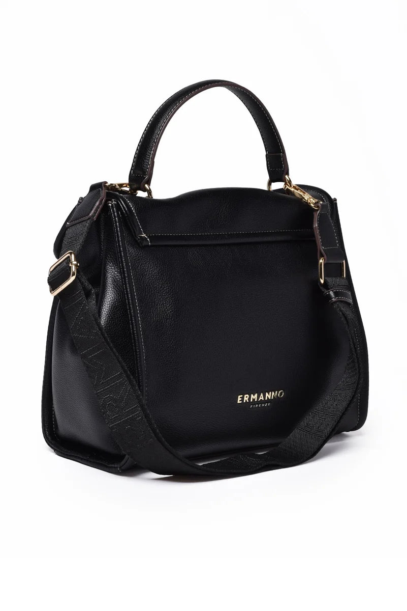 Ermanno Firenze Borsa a Mano Flap Treasure - Nero