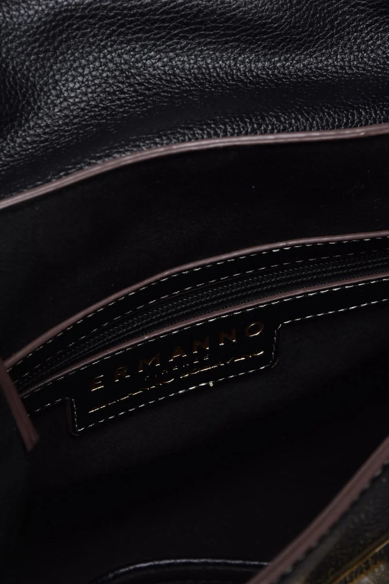 Ermanno Firenze Borsa a Mano Flap Treasure - Nero