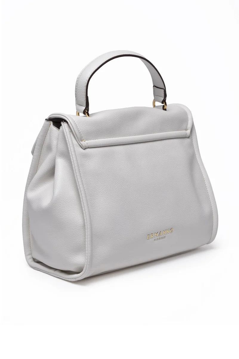 Ermanno Firenze Borsa a Mano Flap Treasure - Bianco