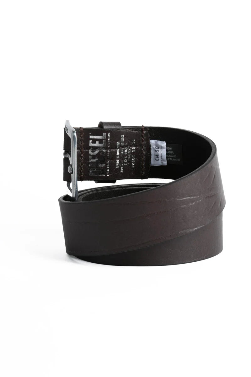 Diesel Leather Belt - Brown
