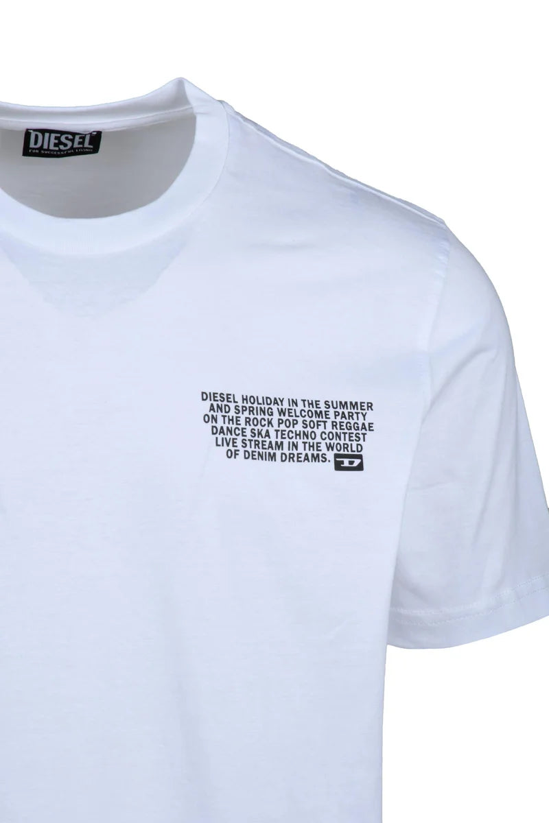 Diesel T-shirt Cotone - Bianco