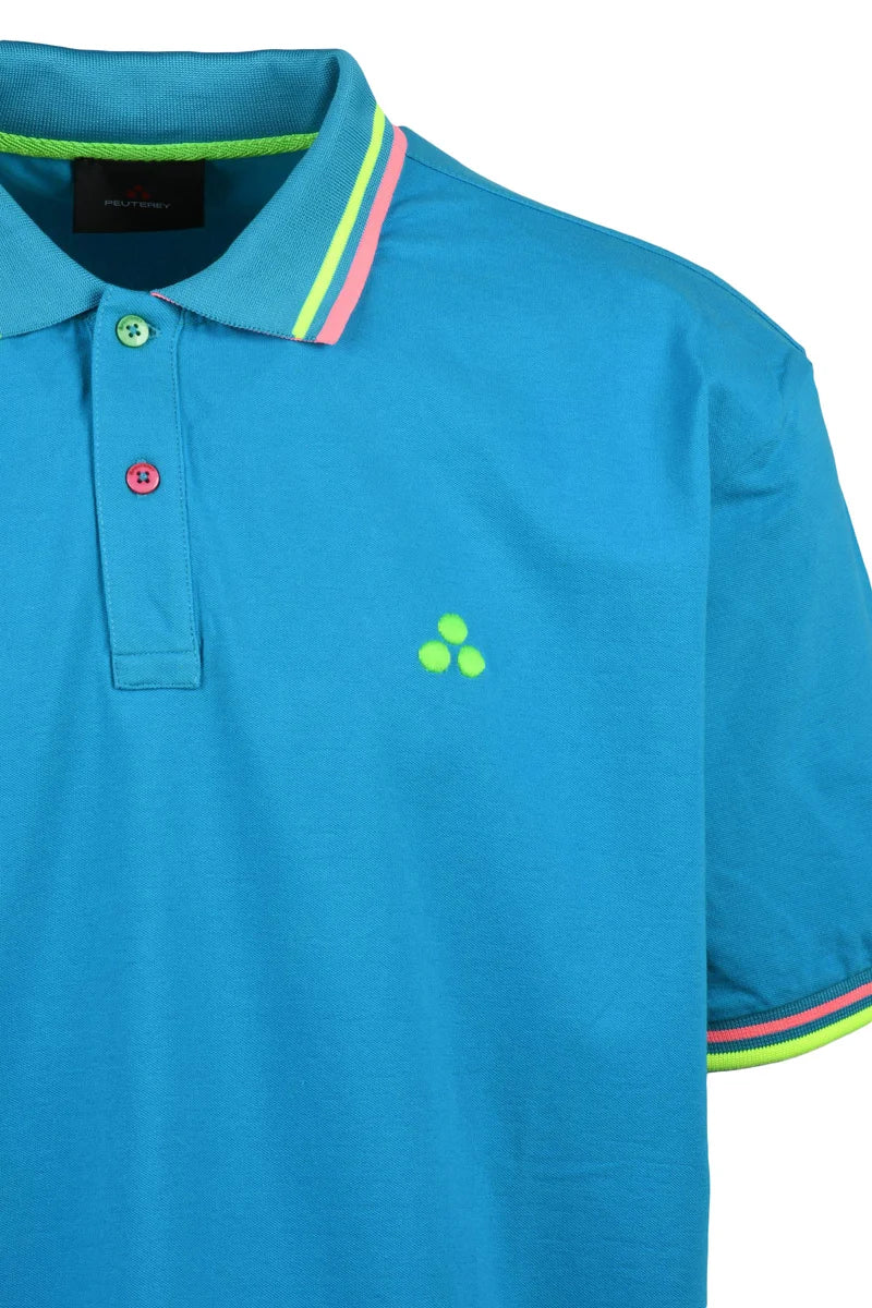 Peuterey Polo Cotone Stretch - Turchese