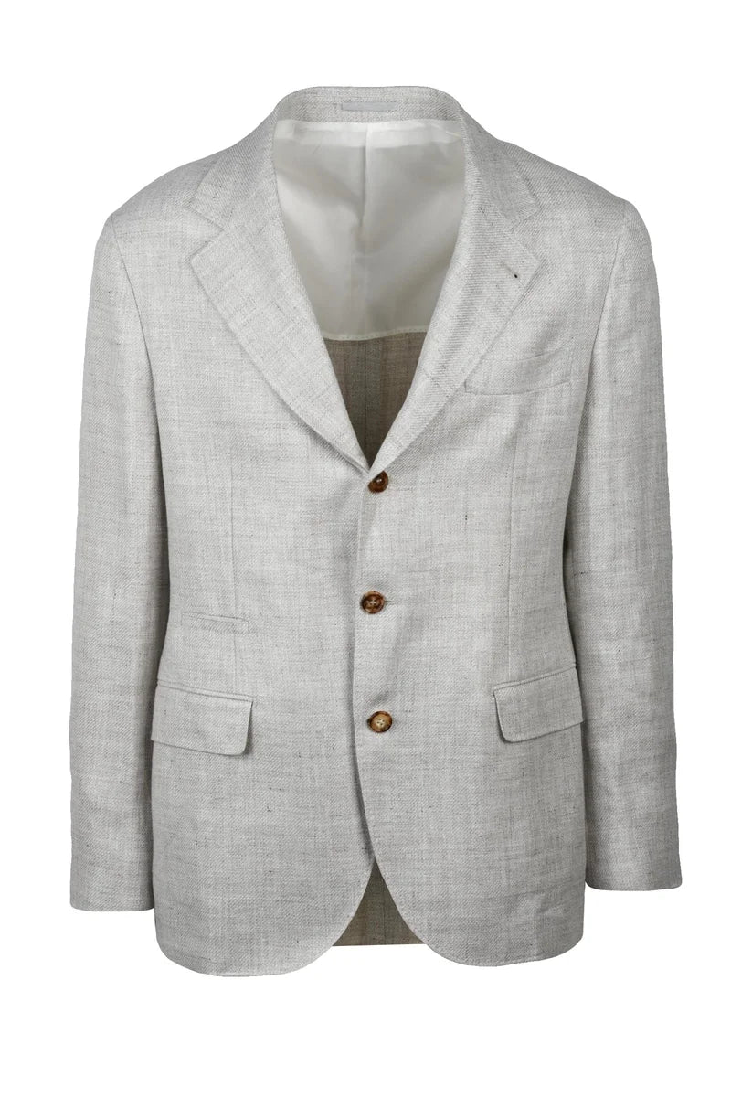 Brunello Cucinelli Giacca Lino/Lana/Seta - Beige
