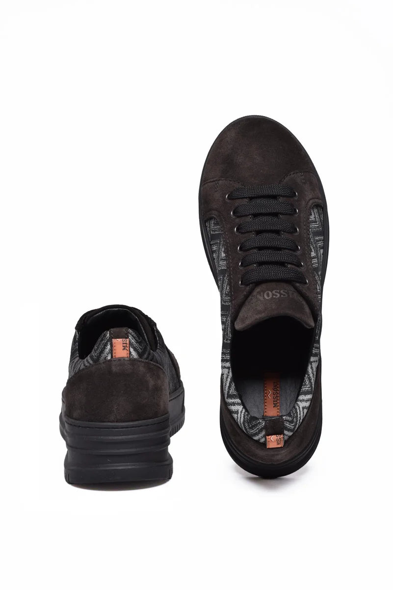 Missoni Sneakers Tessuto e Suede - Nero