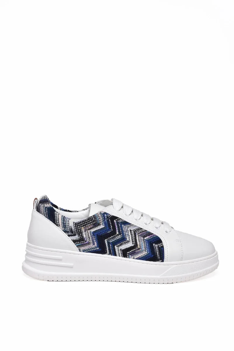 Missoni Sneakers Alex Tessuto/Suede - Bianco