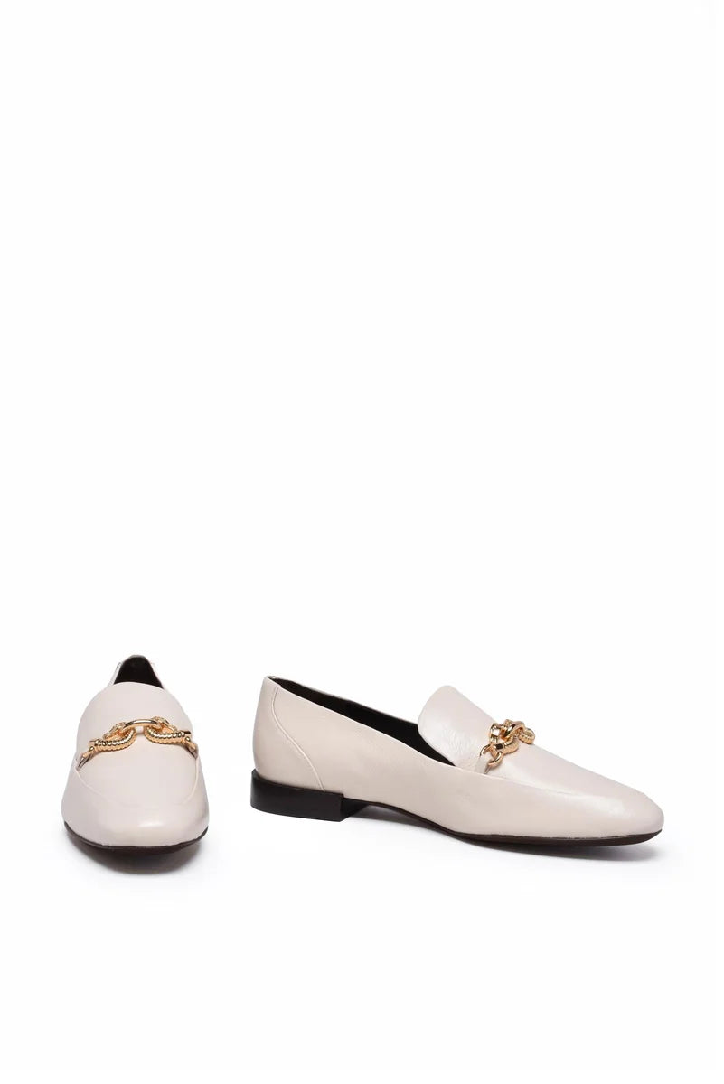 Tory Burch Mocassino in Pelle - Cream