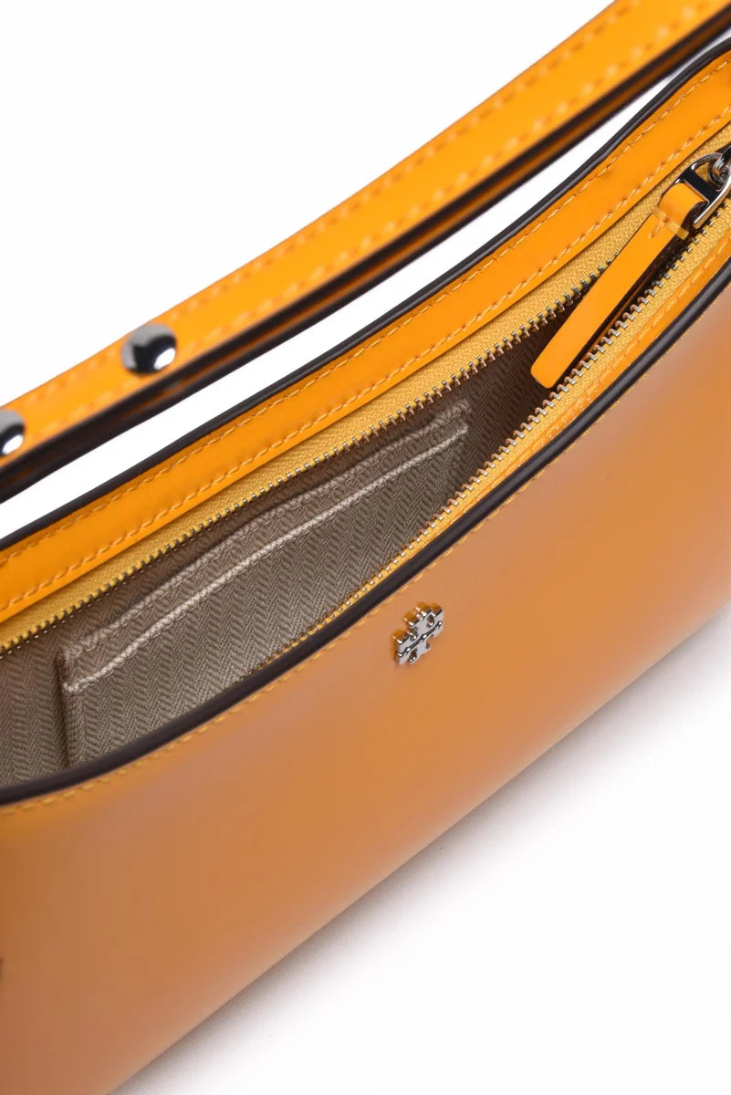 Tory Burch Emerson Patent Shoulder Bag Black/Orange