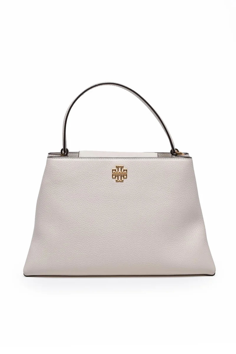 Tory Burch Britten Satchel Borsa a Mano - Bianco