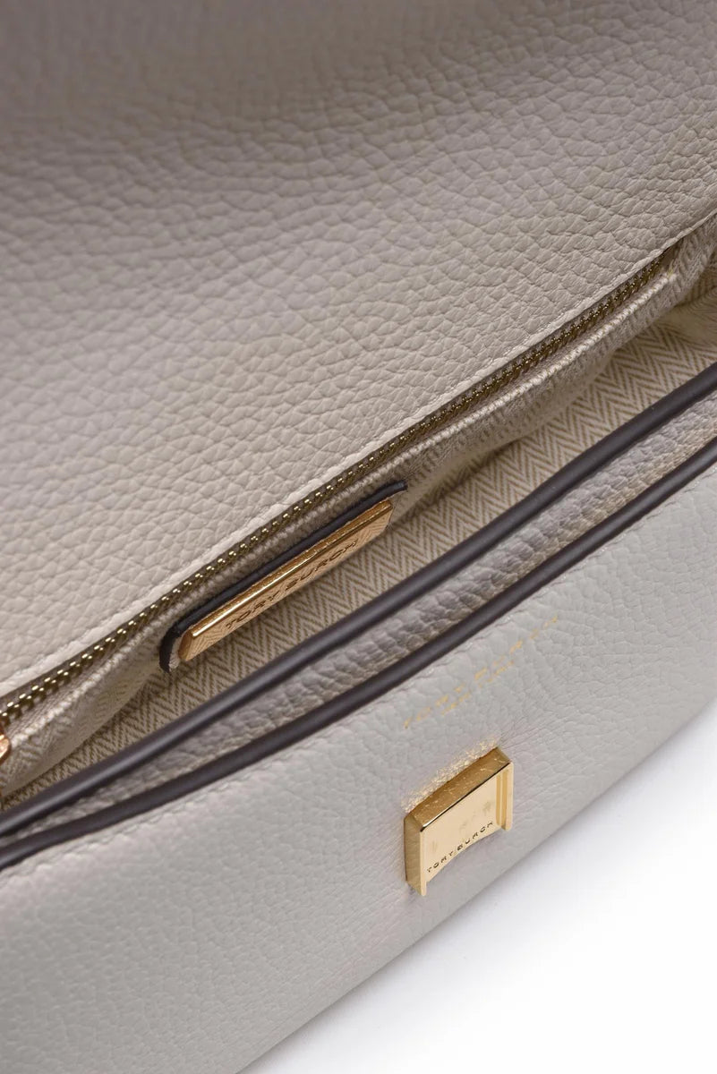 Tory Burch Britten Convertible Tracolla - Bianco