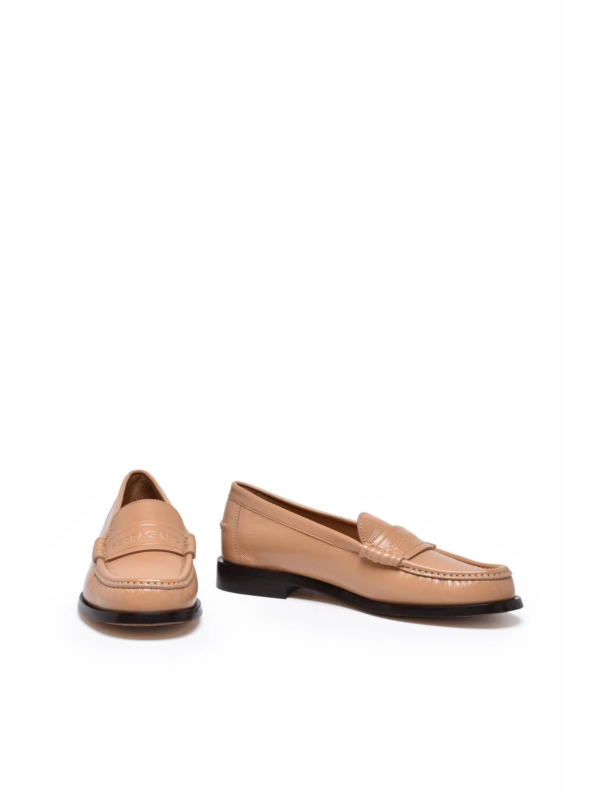 Ferragamo Irina Mocassino Pelle - Beige